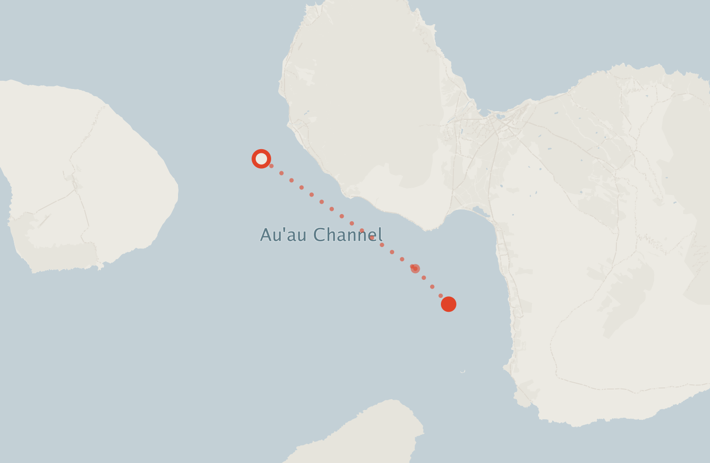 Activity map — real sighting points on an OpenStreetMap basemap
