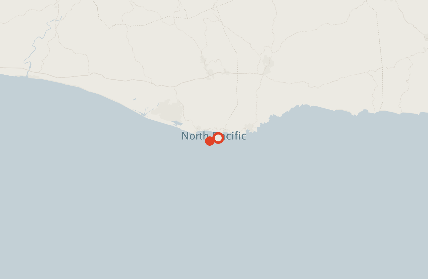 Activity map — real sighting points on an OpenStreetMap basemap