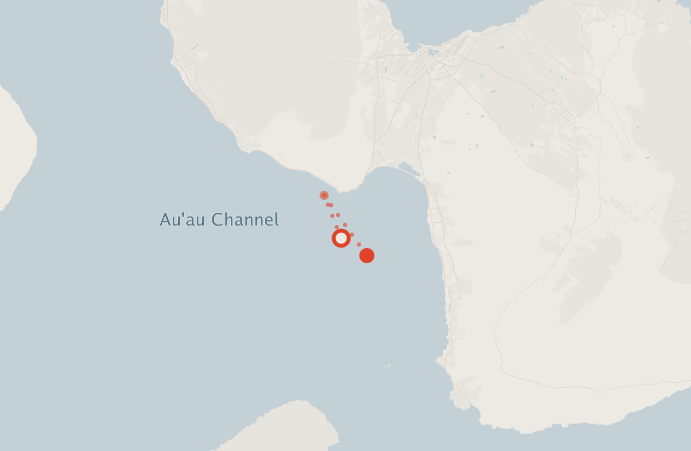 Activity map — real sighting points on an OpenStreetMap basemap
