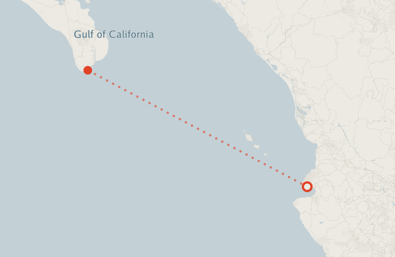 Activity map — real sighting points on an OpenStreetMap basemap