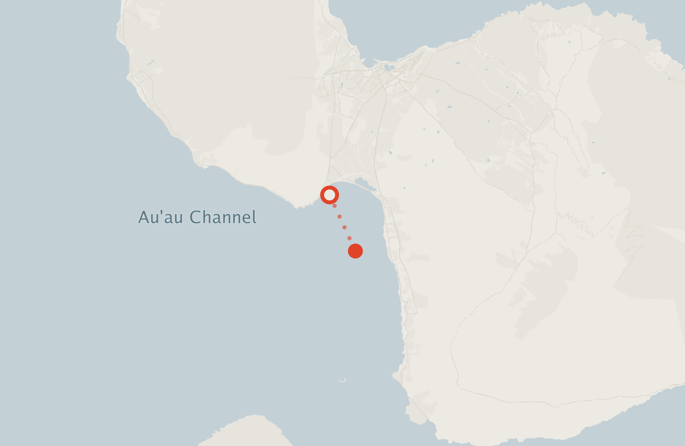 Activity map — real sighting points on an OpenStreetMap basemap