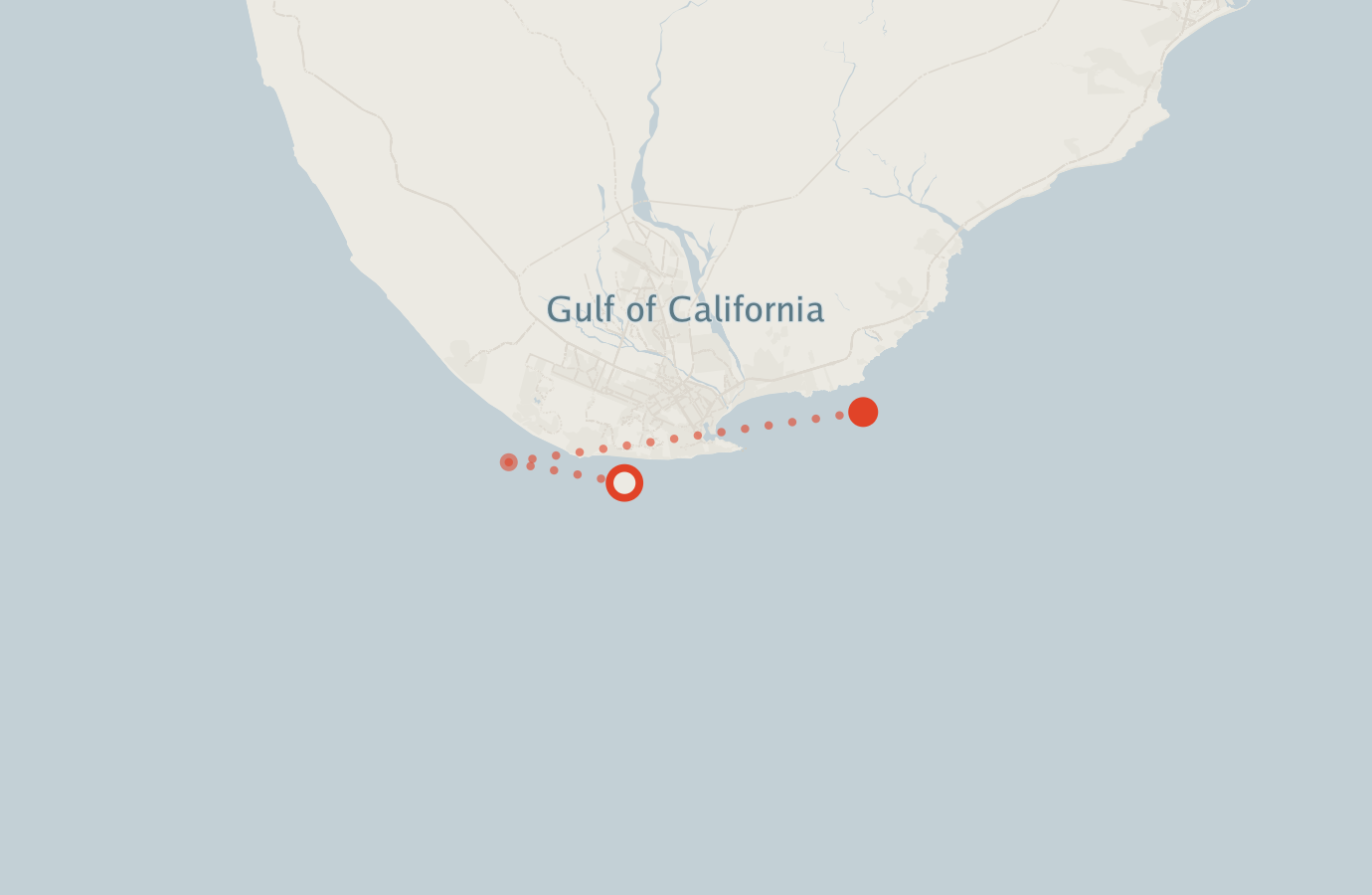 Activity map — real sighting points on an OpenStreetMap basemap