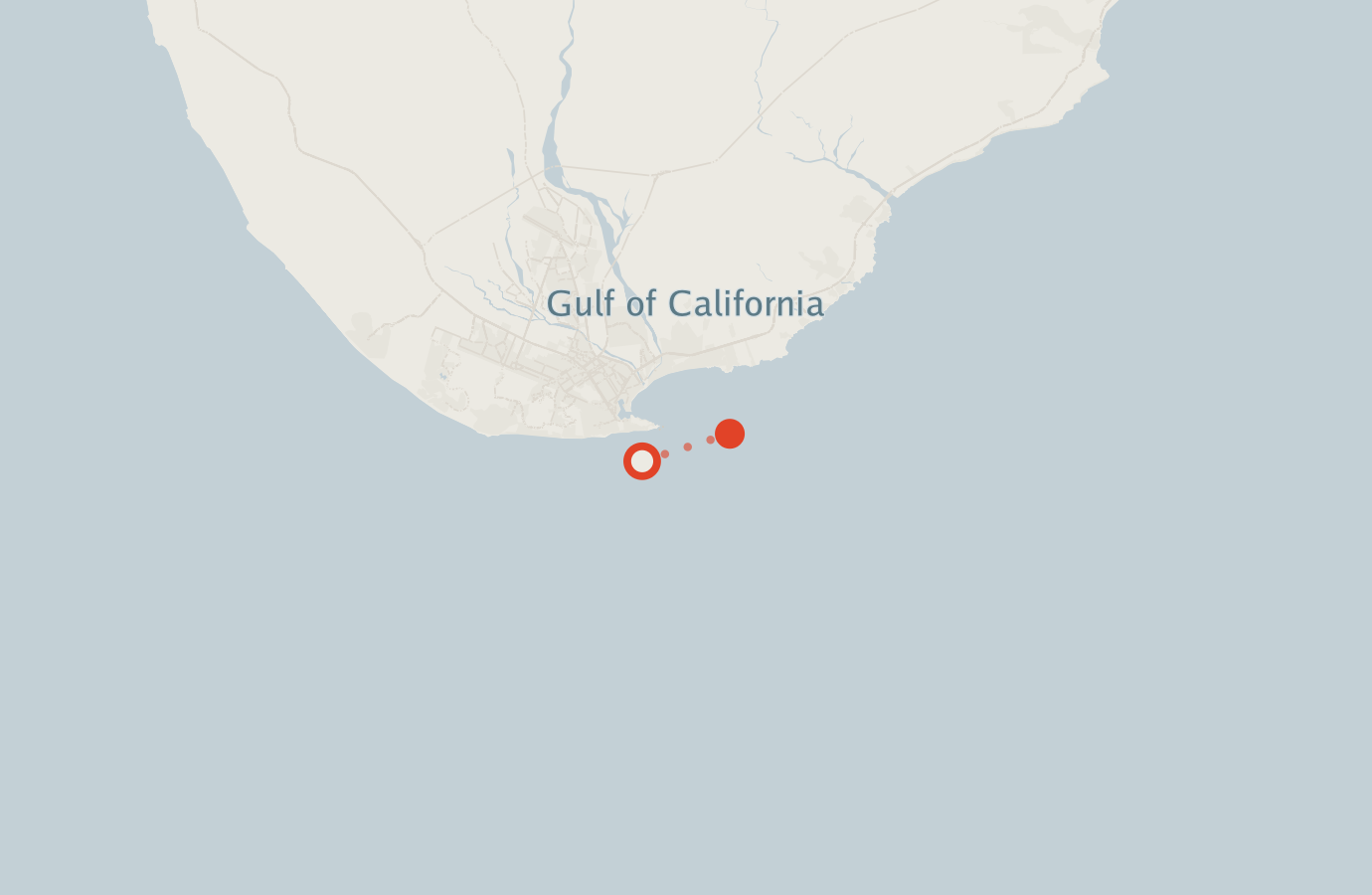 Activity map — real sighting points on an OpenStreetMap basemap