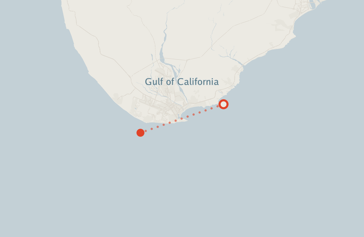 Activity map — real sighting points on an OpenStreetMap basemap