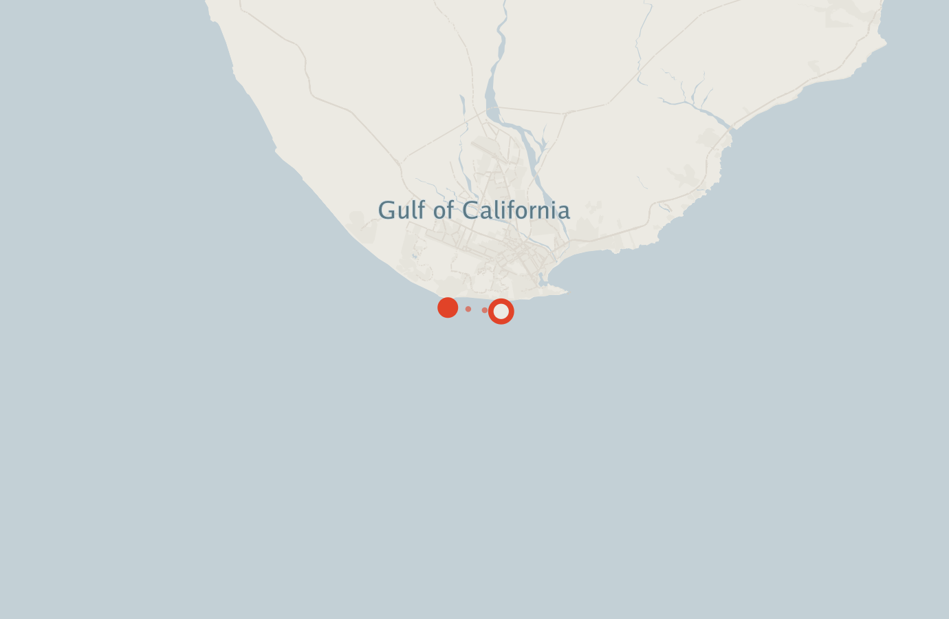 Activity map — real sighting points on an OpenStreetMap basemap