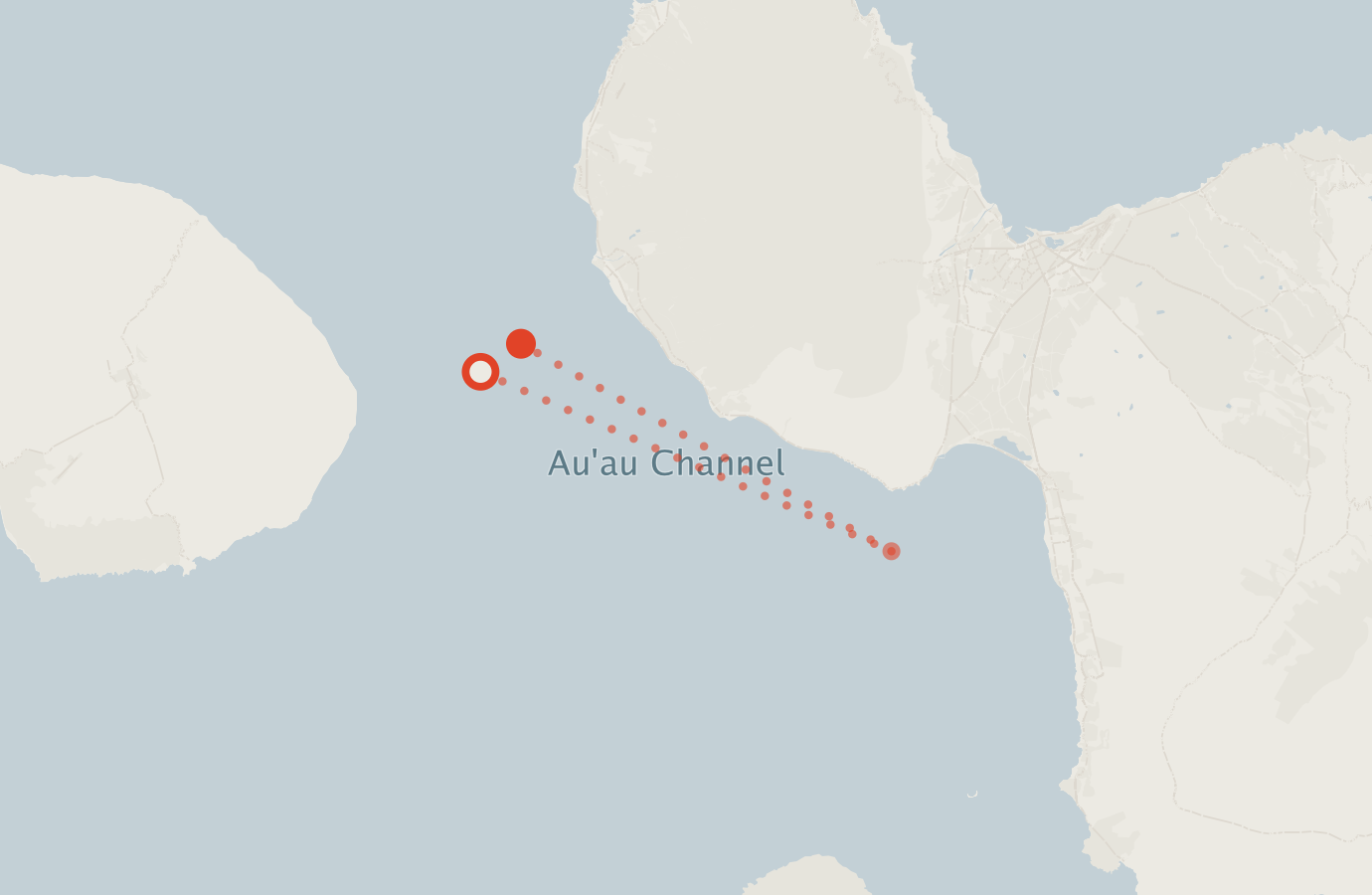 Activity map — real sighting points on an OpenStreetMap basemap