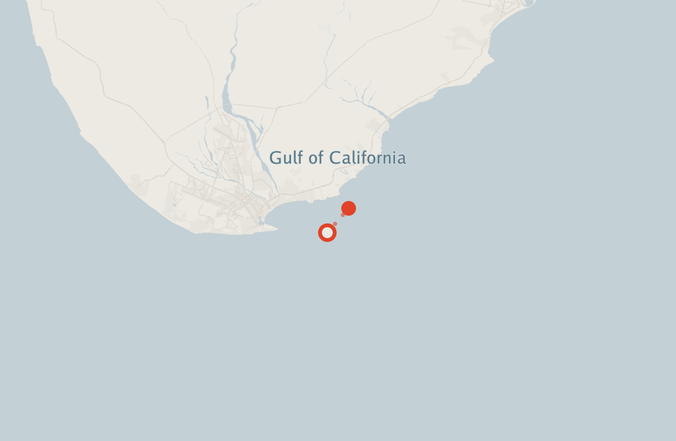Activity map — real sighting points on an OpenStreetMap basemap