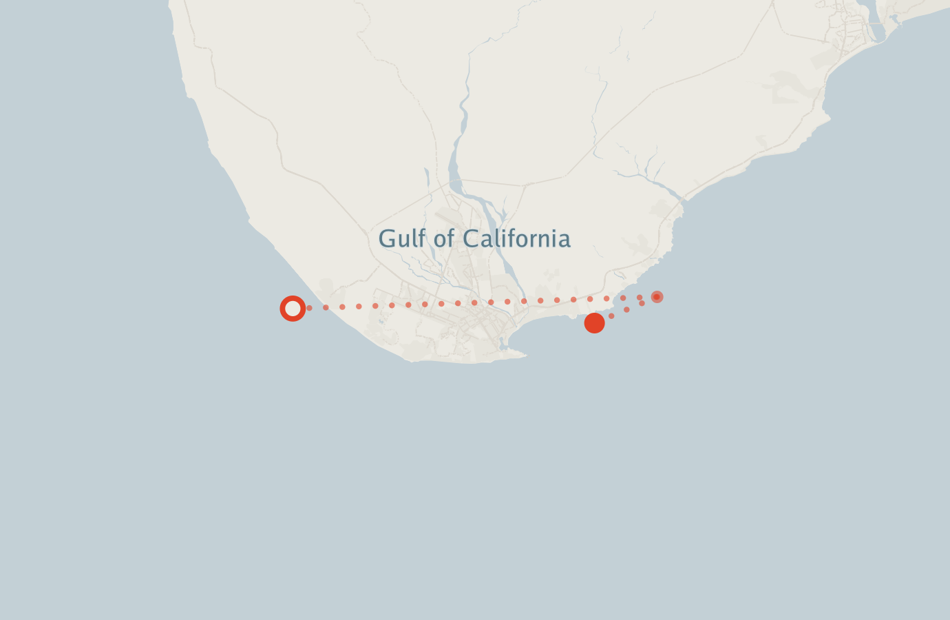 Activity map — real sighting points on an OpenStreetMap basemap