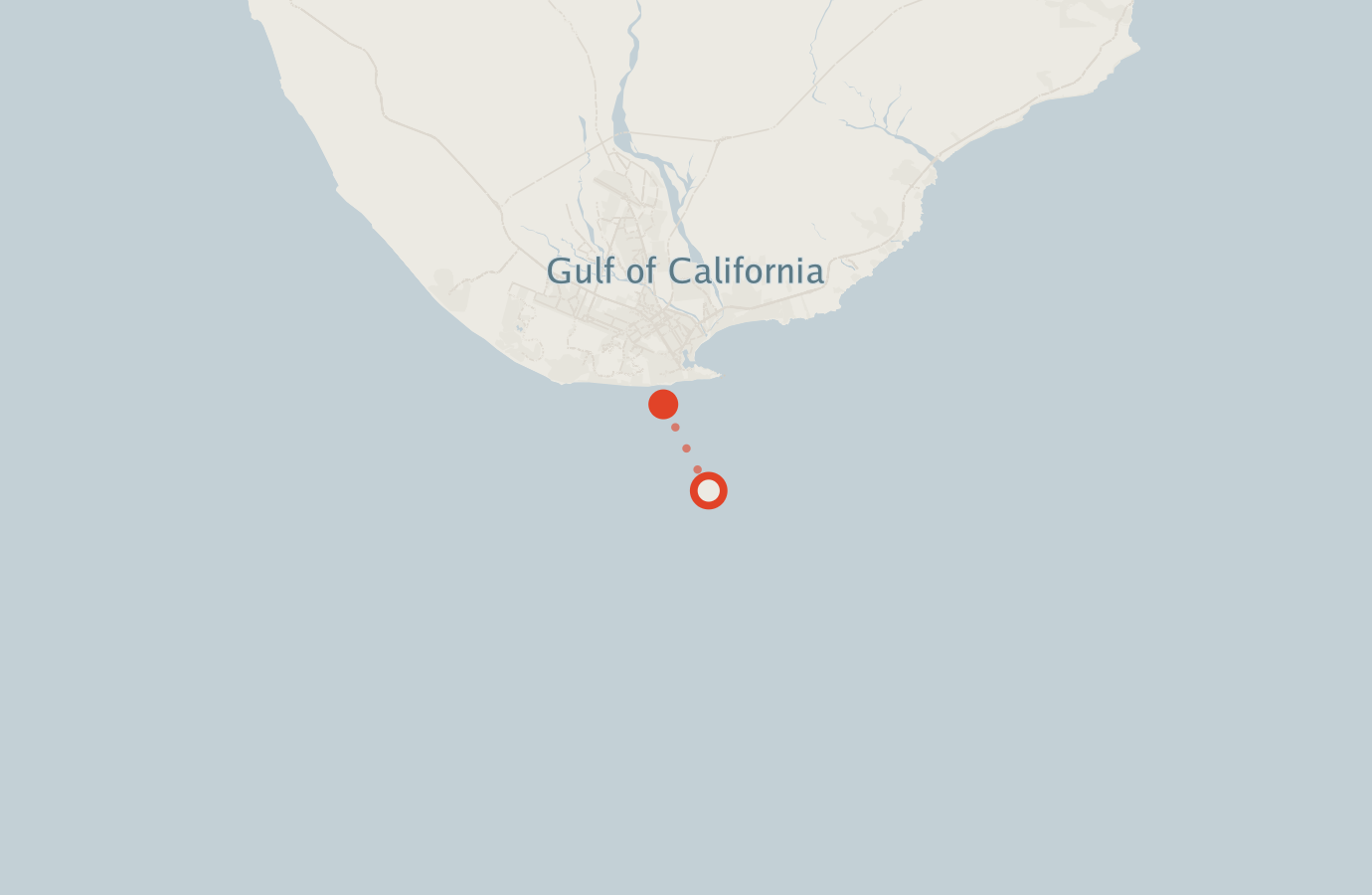 Activity map — real sighting points on an OpenStreetMap basemap