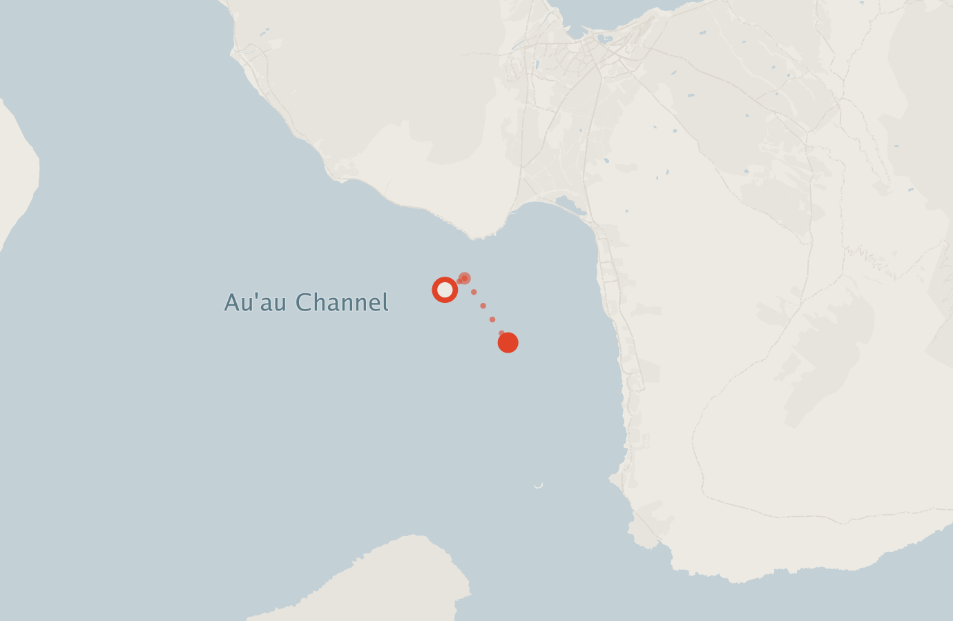 Activity map — real sighting points on an OpenStreetMap basemap