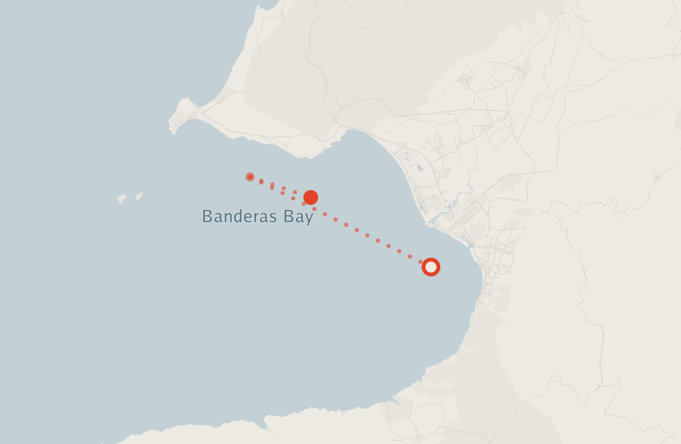 Activity map — real sighting points on an OpenStreetMap basemap