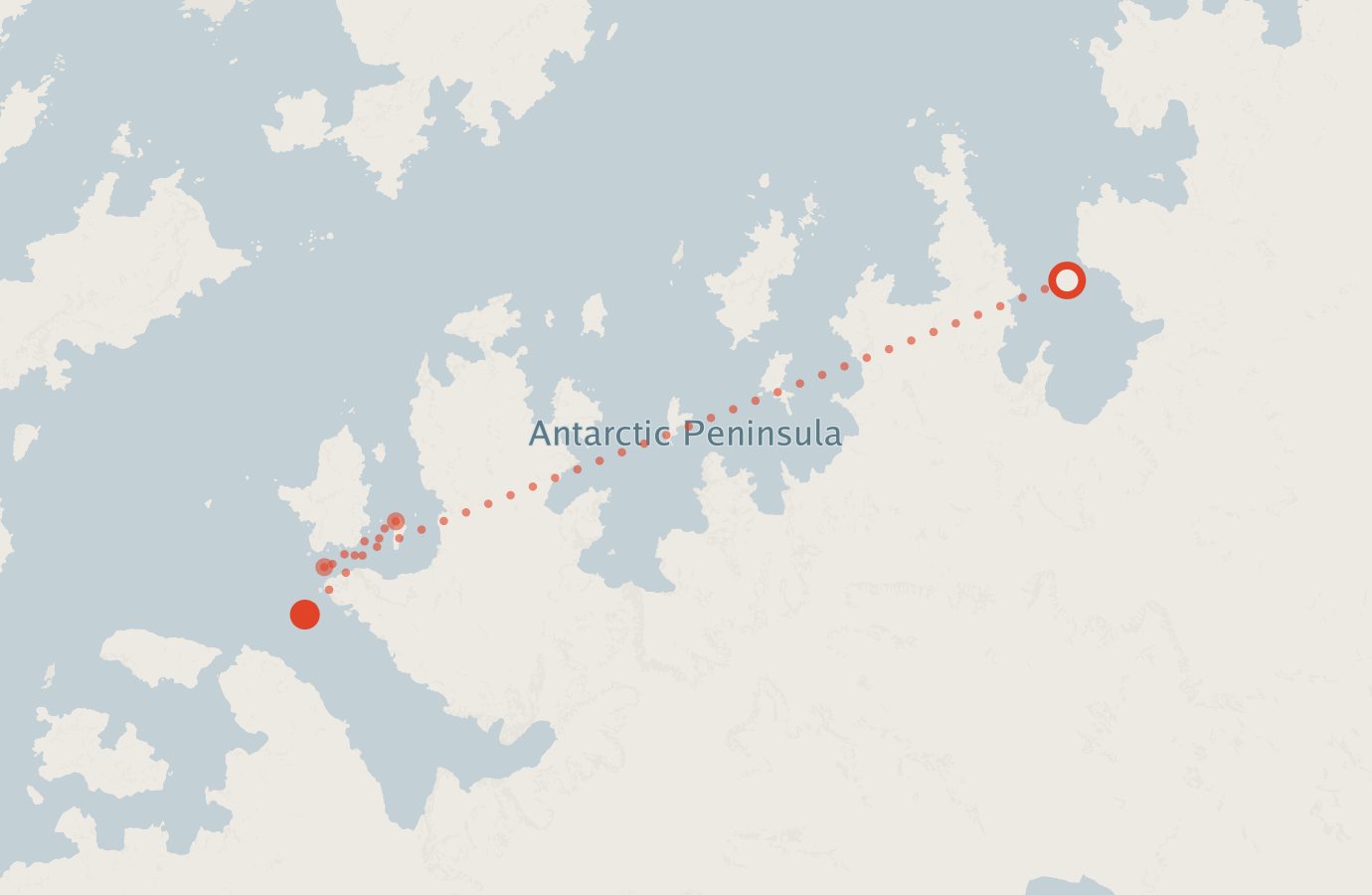Activity map — real sighting points on an OpenStreetMap basemap