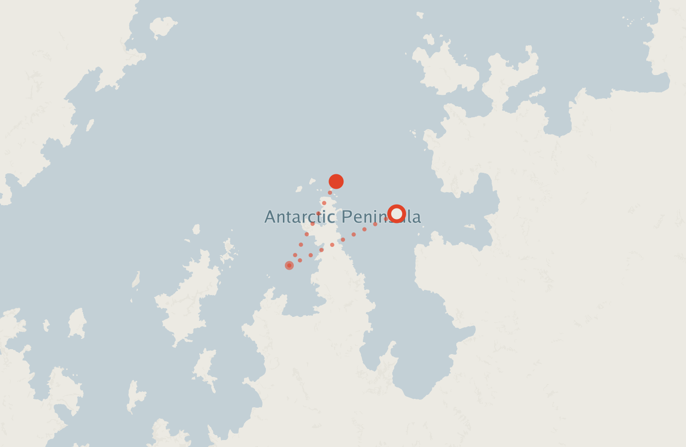 Activity map — real sighting points on an OpenStreetMap basemap