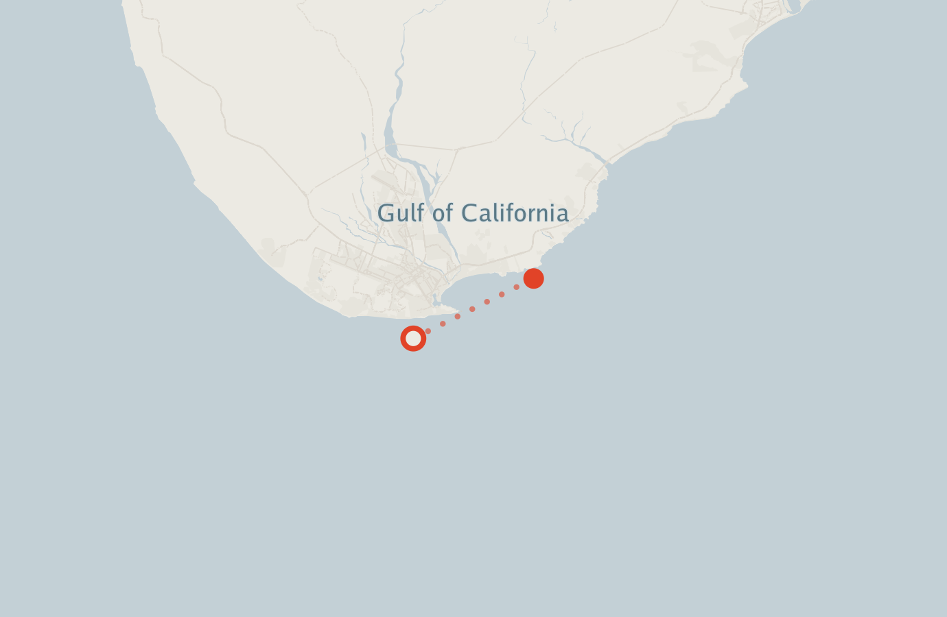 Activity map — real sighting points on an OpenStreetMap basemap