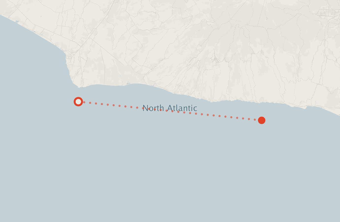 Activity map — real sighting points on an OpenStreetMap basemap