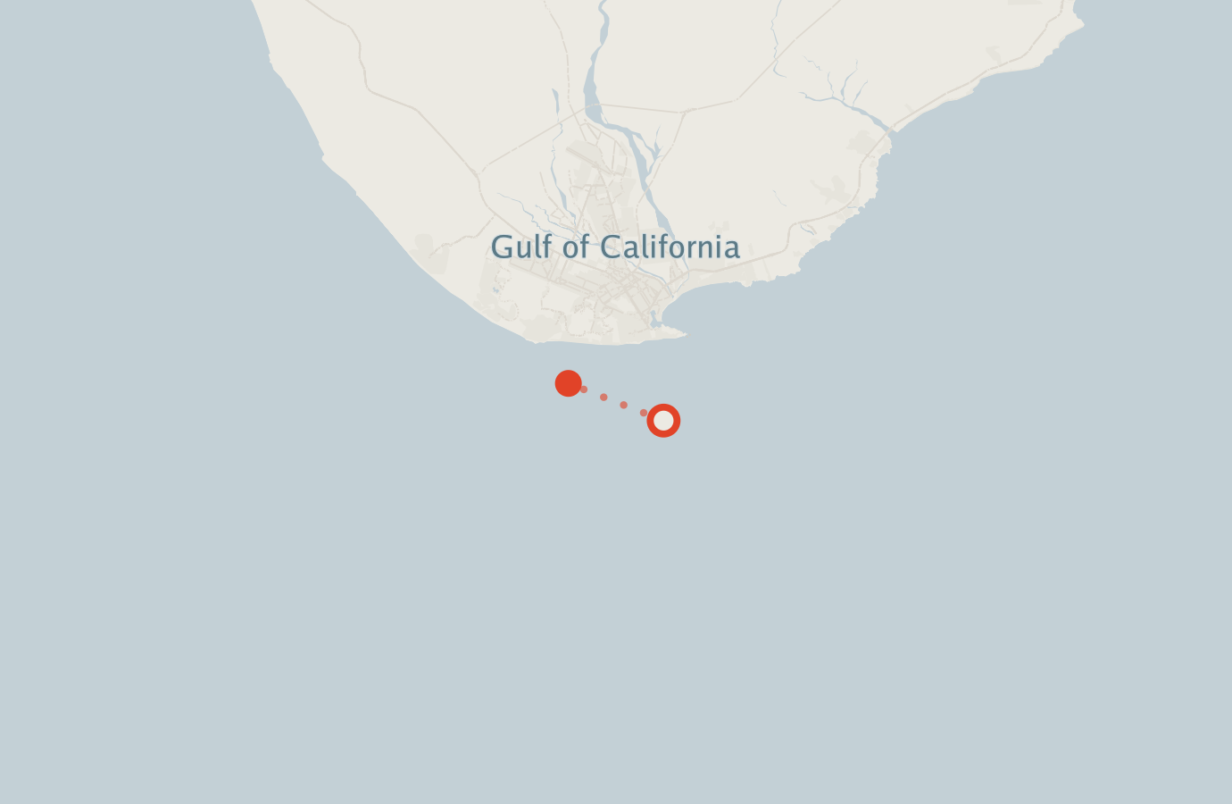 Activity map — real sighting points on an OpenStreetMap basemap