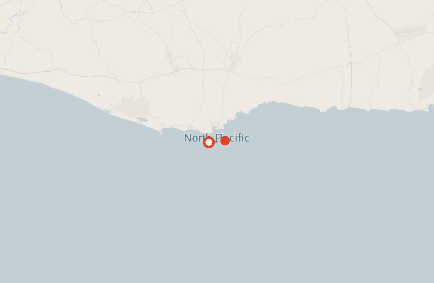 Activity map — real sighting points on an OpenStreetMap basemap