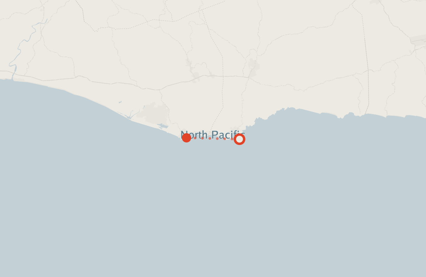 Activity map — real sighting points on an OpenStreetMap basemap