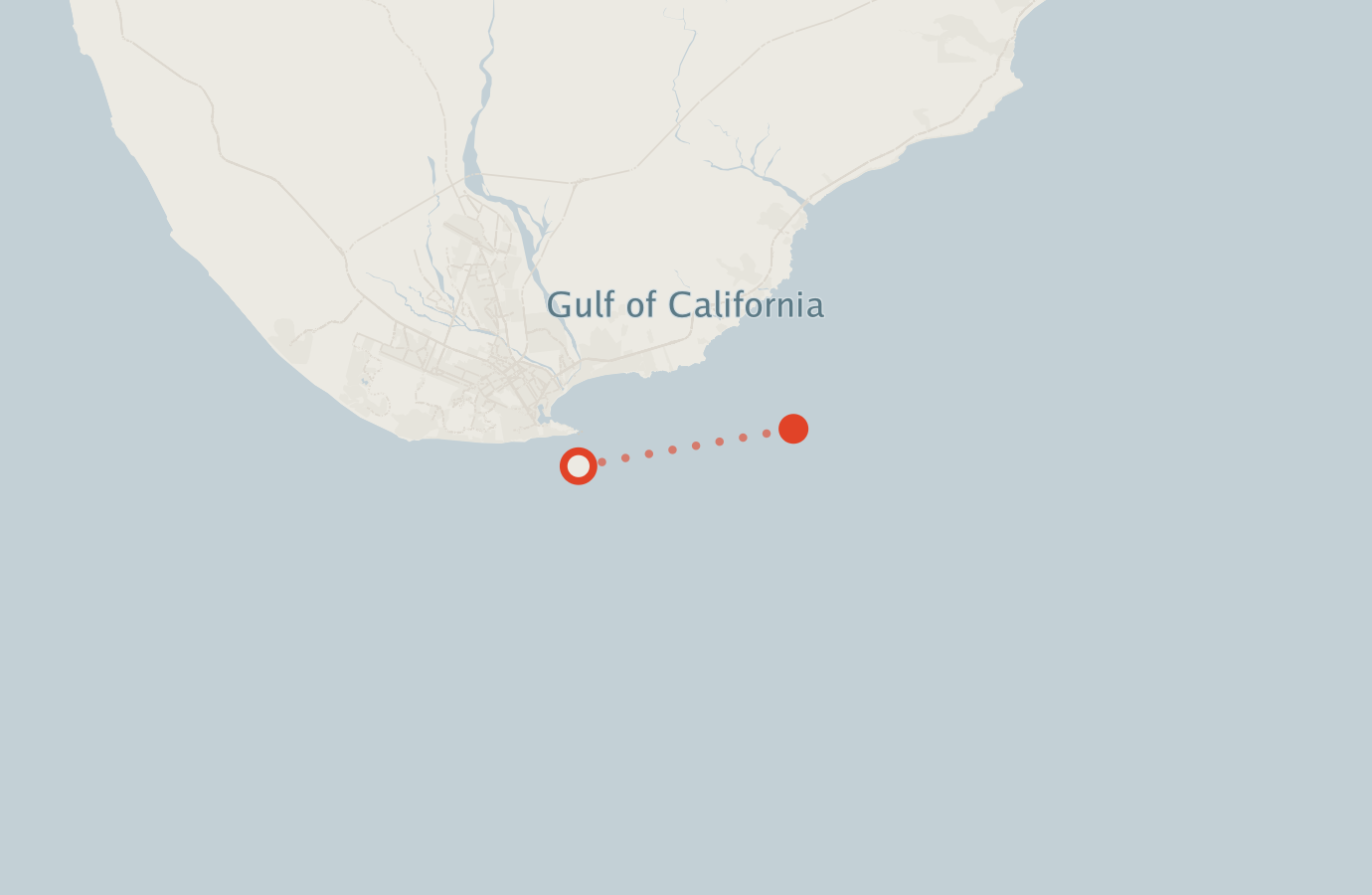 Activity map — real sighting points on an OpenStreetMap basemap