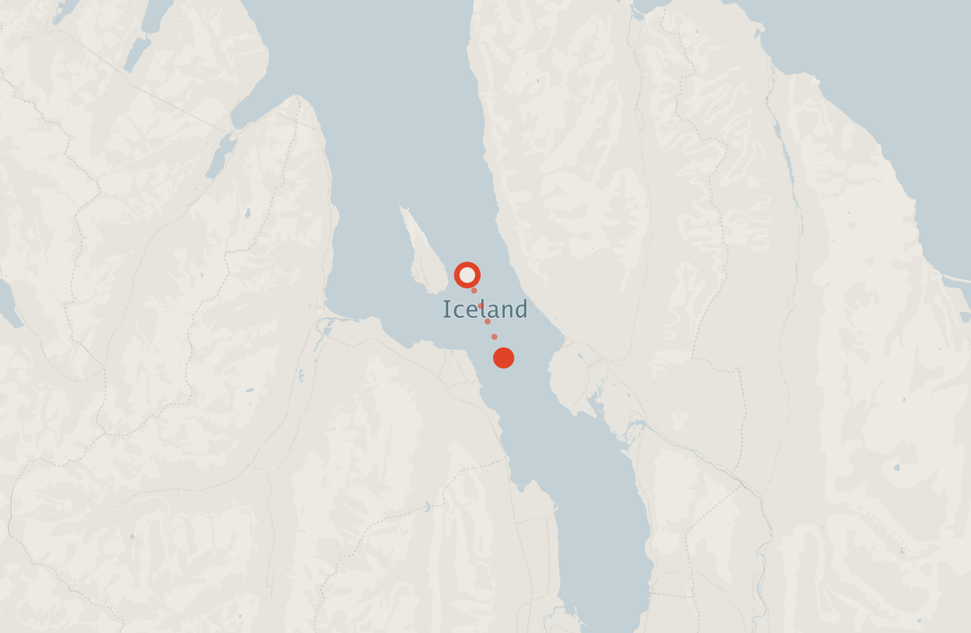 Activity map — real sighting points on an OpenStreetMap basemap