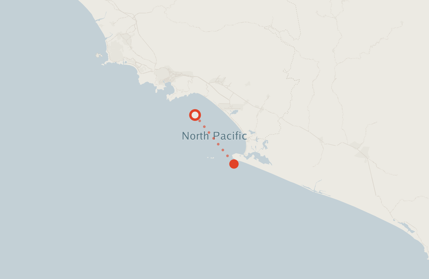 Activity map — real sighting points on an OpenStreetMap basemap