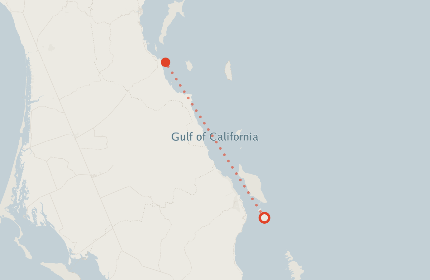Activity map — real sighting points on an OpenStreetMap basemap