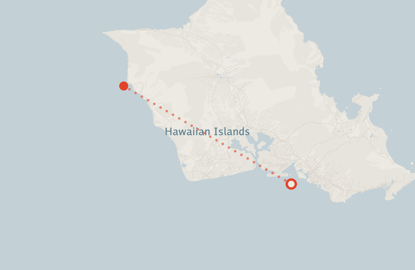 Activity map — real sighting points on an OpenStreetMap basemap