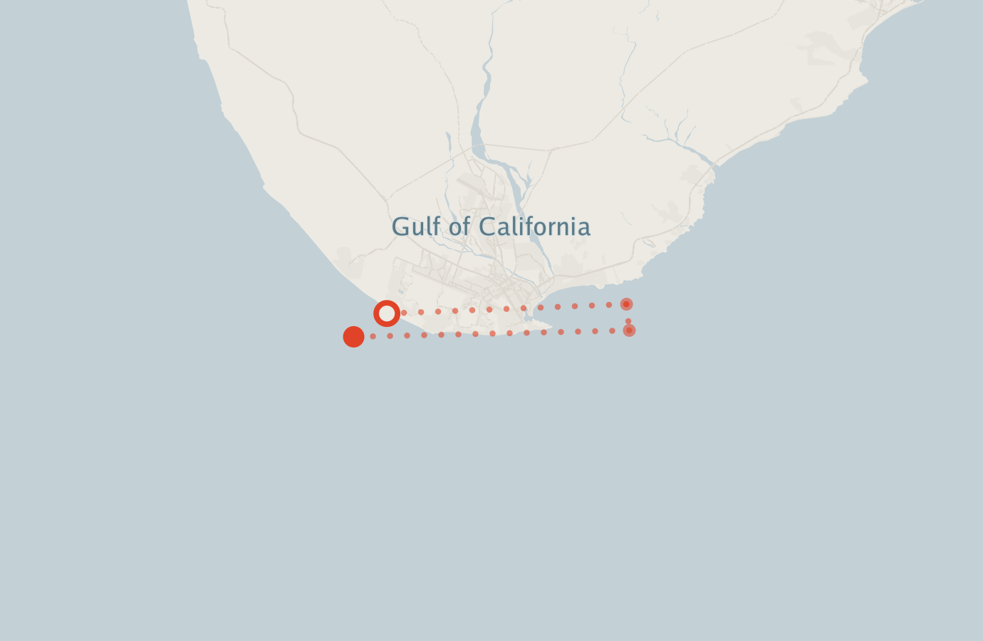 Activity map — real sighting points on an OpenStreetMap basemap