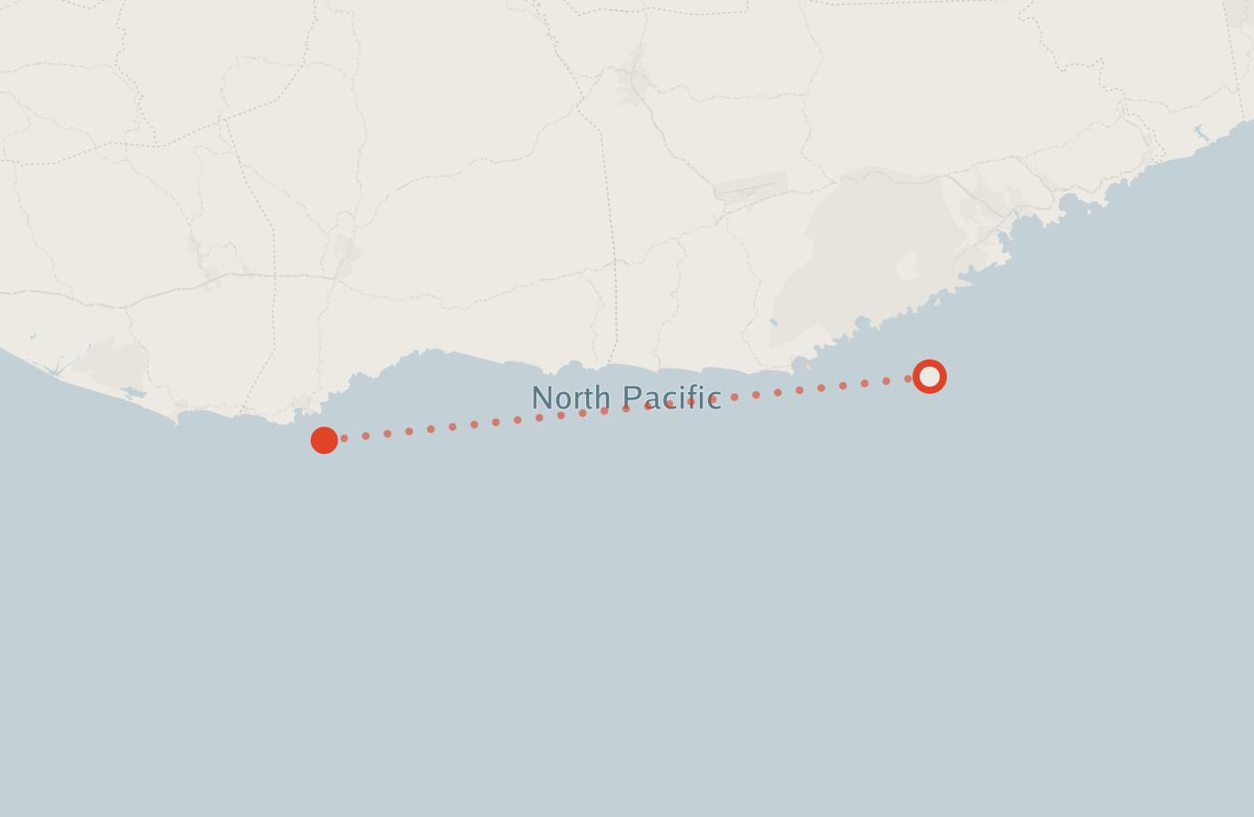 Activity map — real sighting points on an OpenStreetMap basemap
