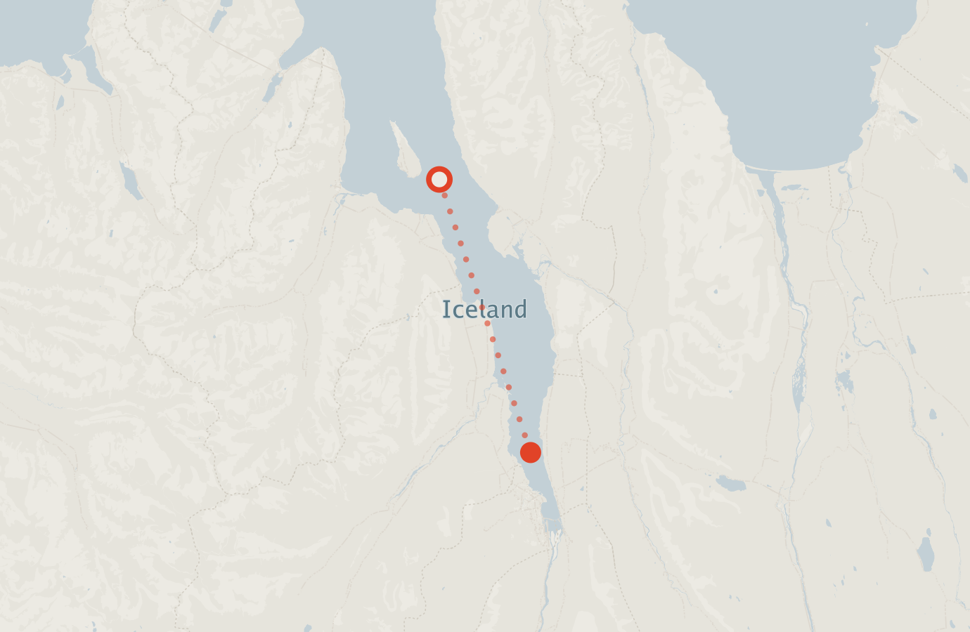Activity map — real sighting points on an OpenStreetMap basemap