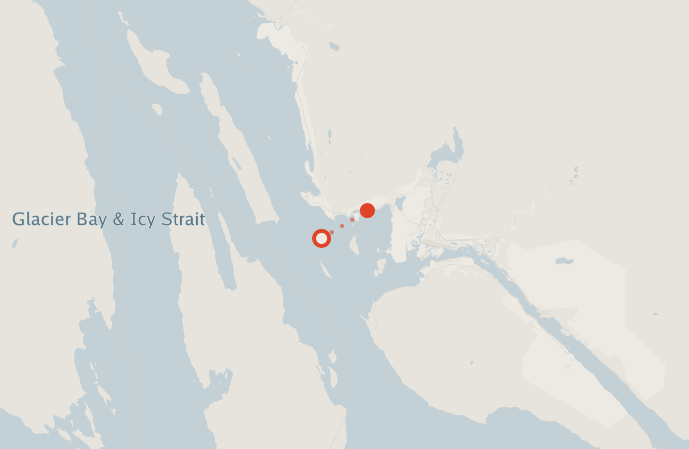 Activity map — real sighting points on an OpenStreetMap basemap
