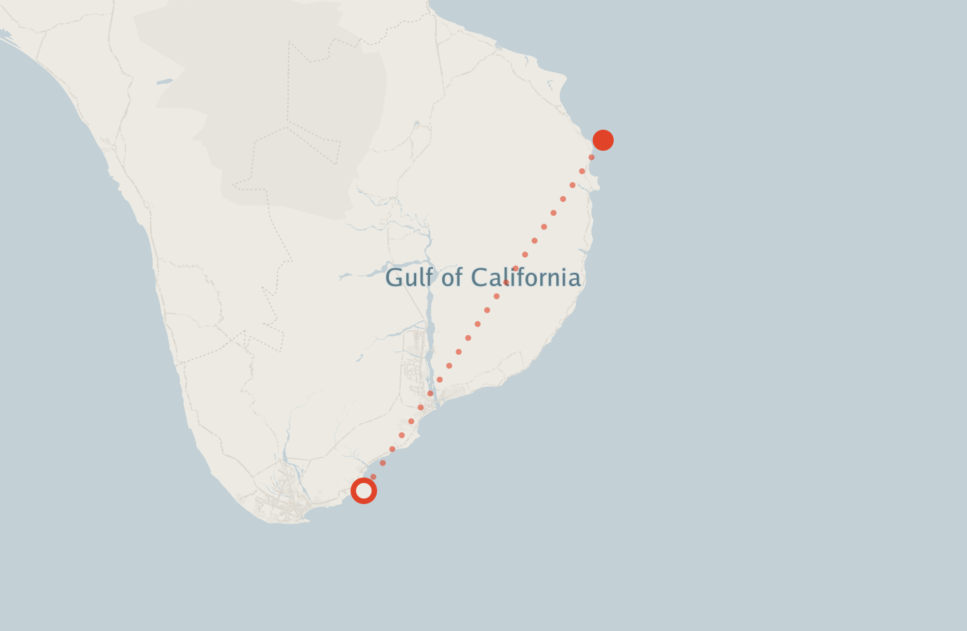 Activity map — real sighting points on an OpenStreetMap basemap