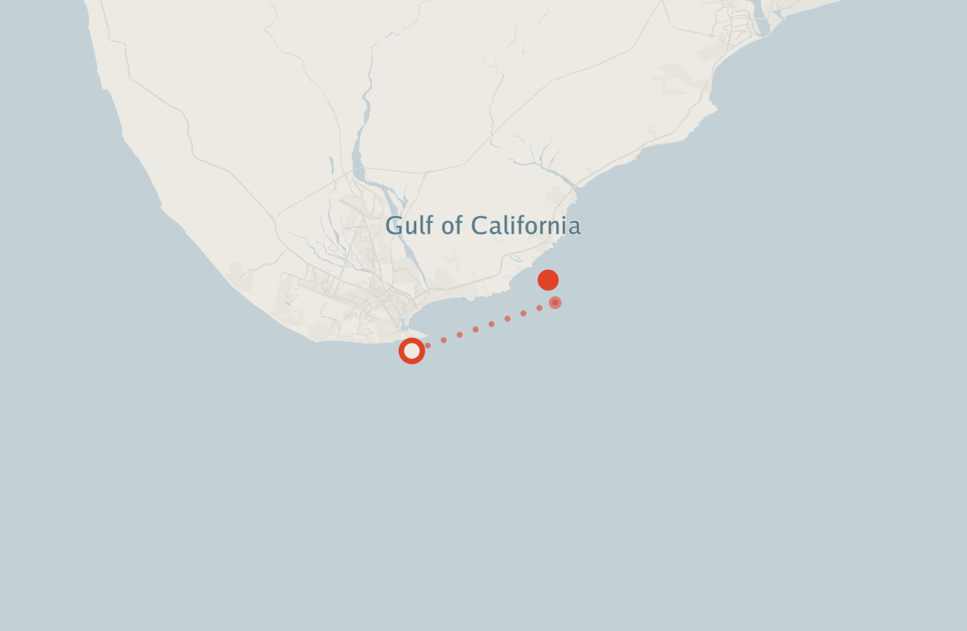 Activity map — real sighting points on an OpenStreetMap basemap