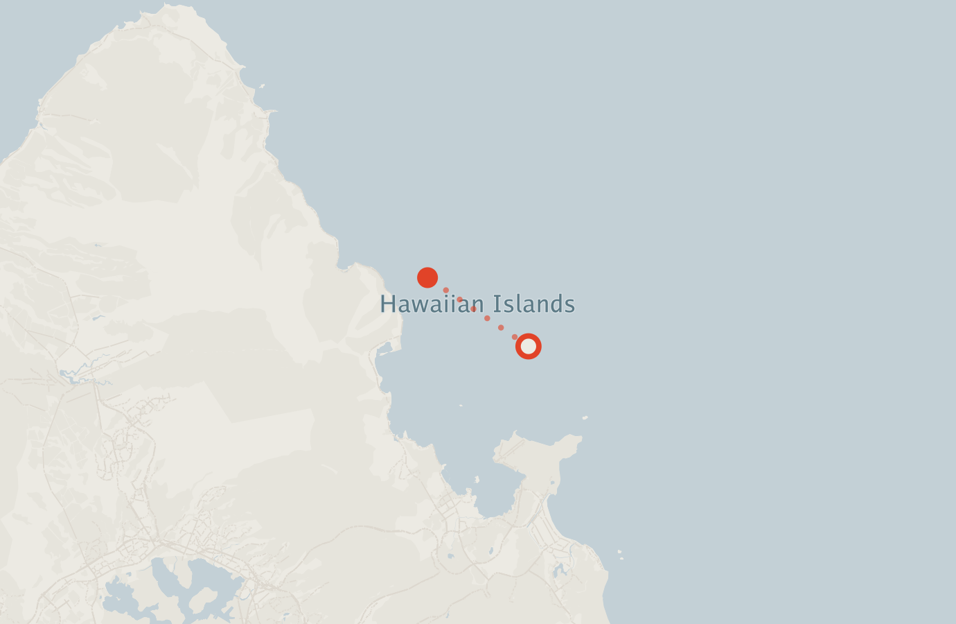 Activity map — real sighting points on an OpenStreetMap basemap