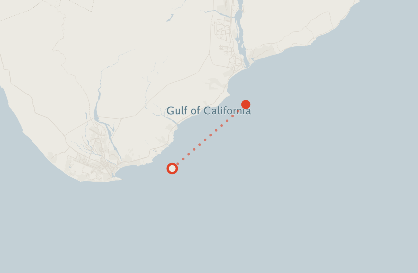 Activity map — real sighting points on an OpenStreetMap basemap