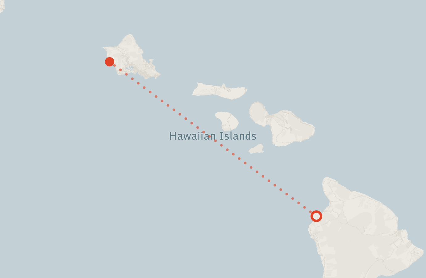 Activity map — real sighting points on an OpenStreetMap basemap