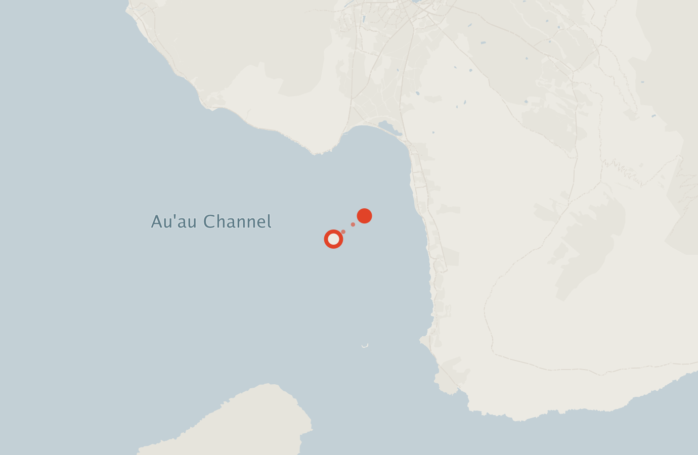 Activity map — real sighting points on an OpenStreetMap basemap