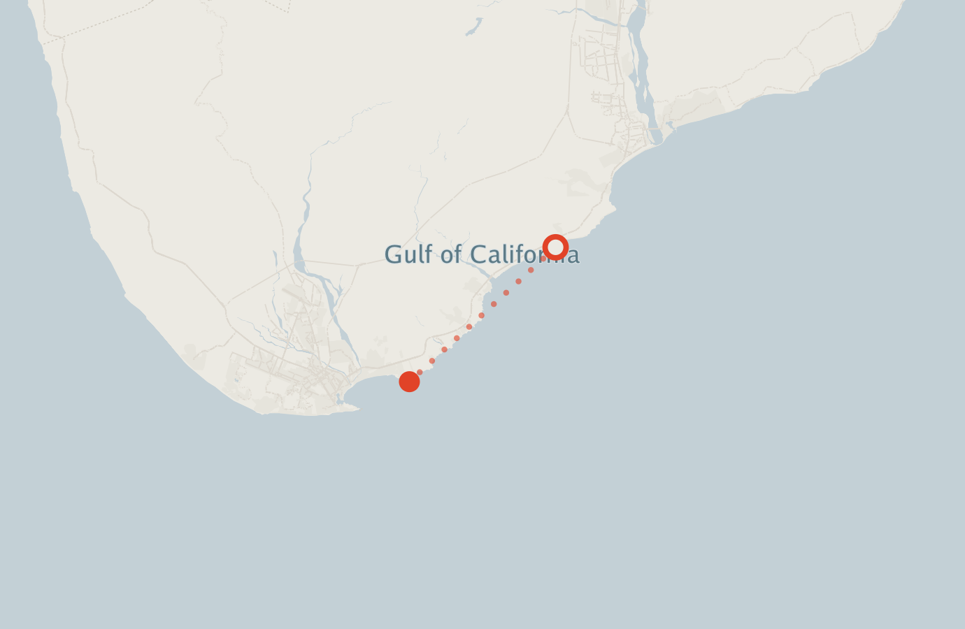 Activity map — real sighting points on an OpenStreetMap basemap