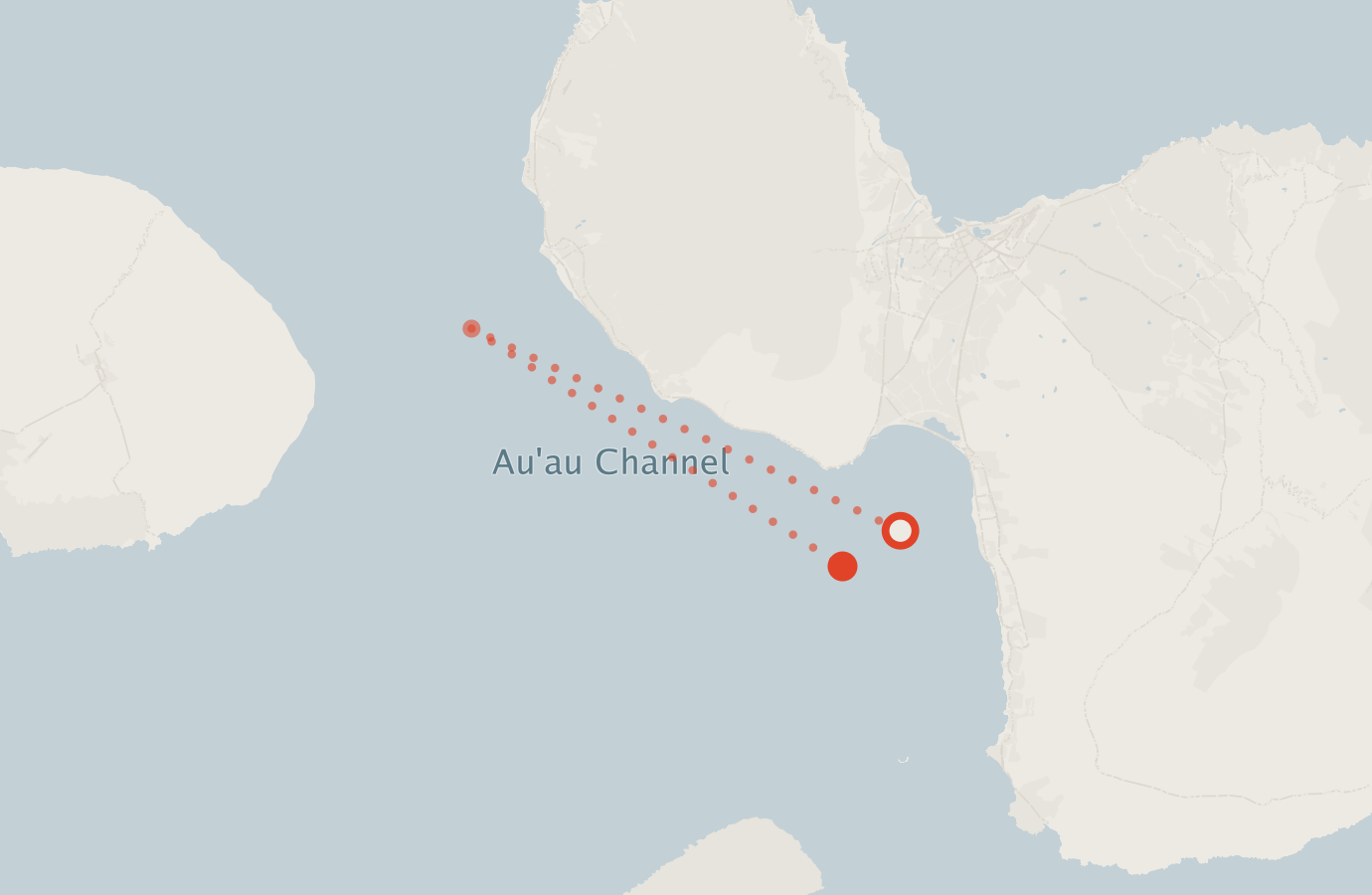 Activity map — real sighting points on an OpenStreetMap basemap