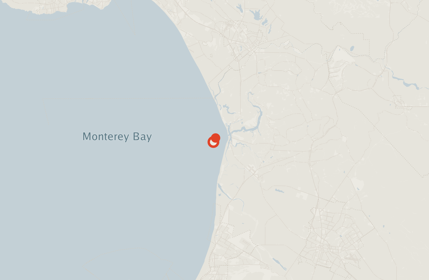 Activity map — real sighting points on an OpenStreetMap basemap