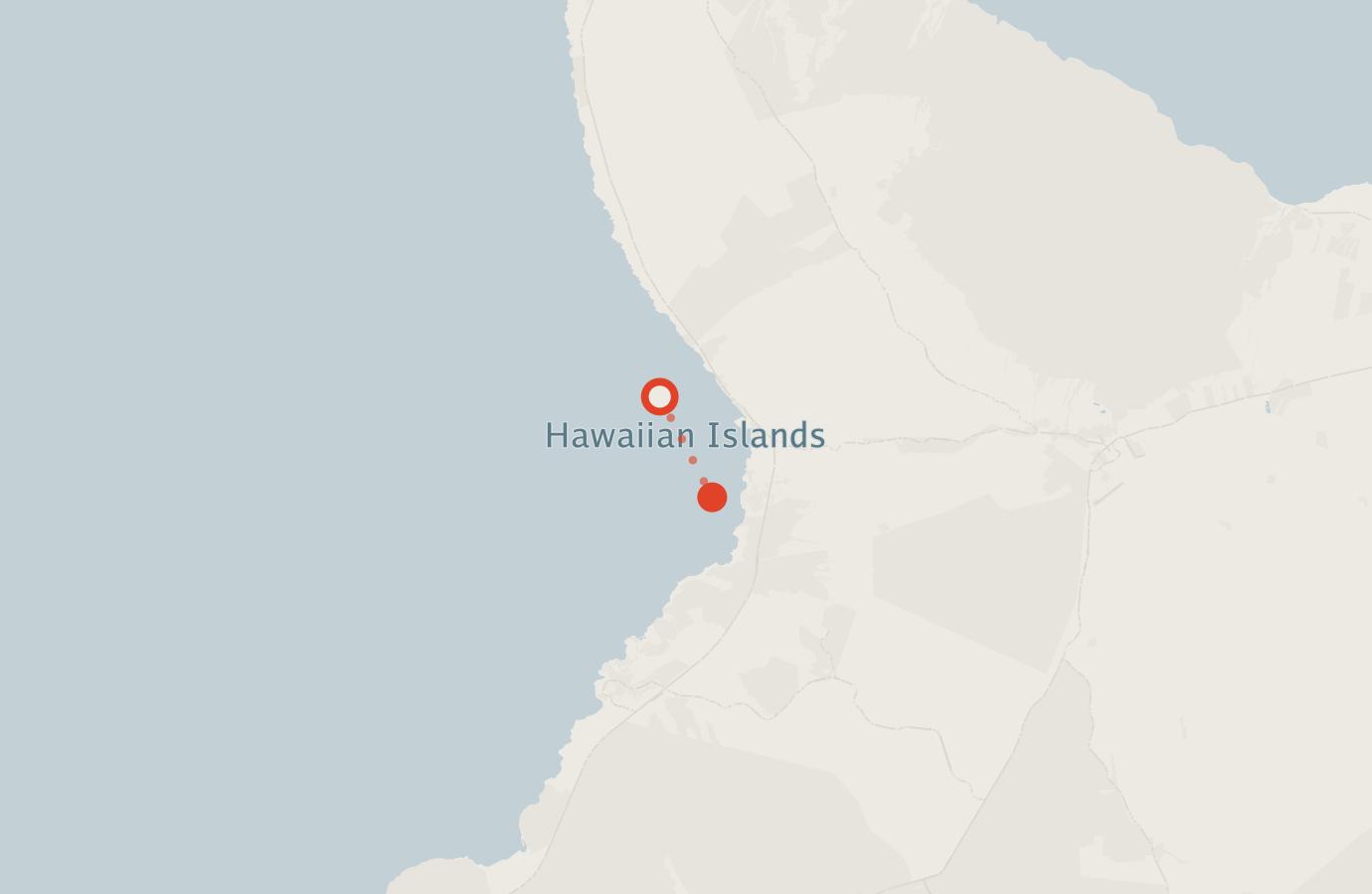 Activity map — real sighting points on an OpenStreetMap basemap