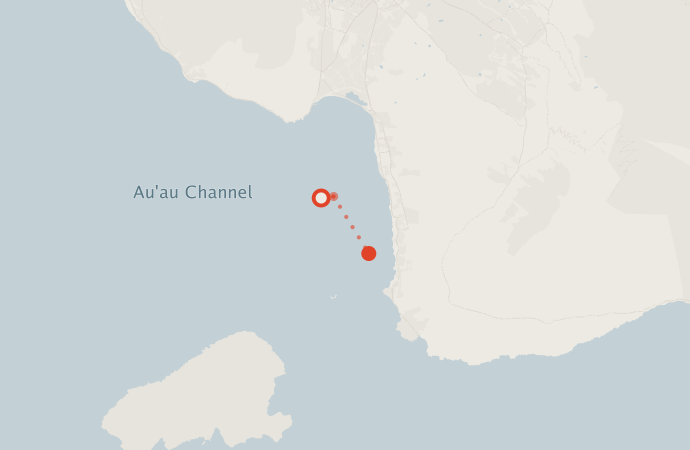 Activity map — real sighting points on an OpenStreetMap basemap