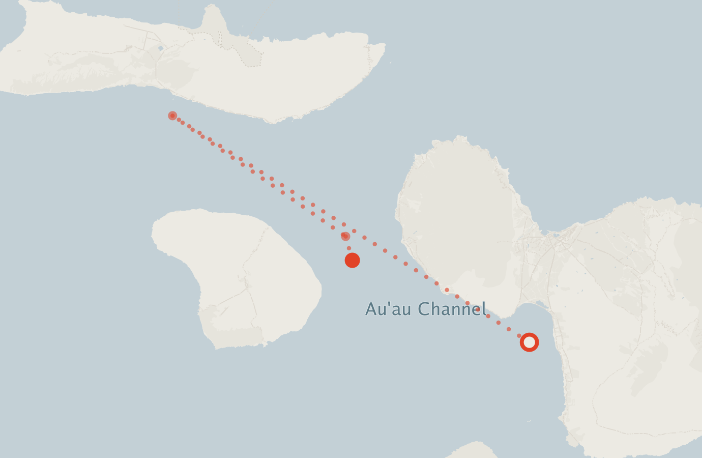 Activity map — real sighting points on an OpenStreetMap basemap