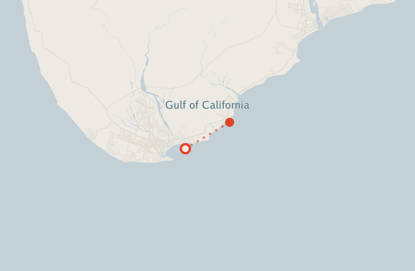 Activity map — real sighting points on an OpenStreetMap basemap