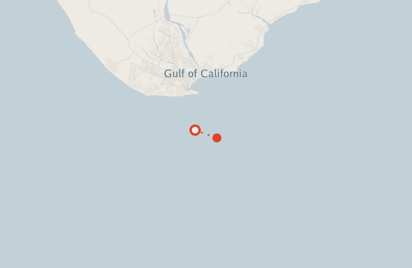 Activity map — real sighting points on an OpenStreetMap basemap