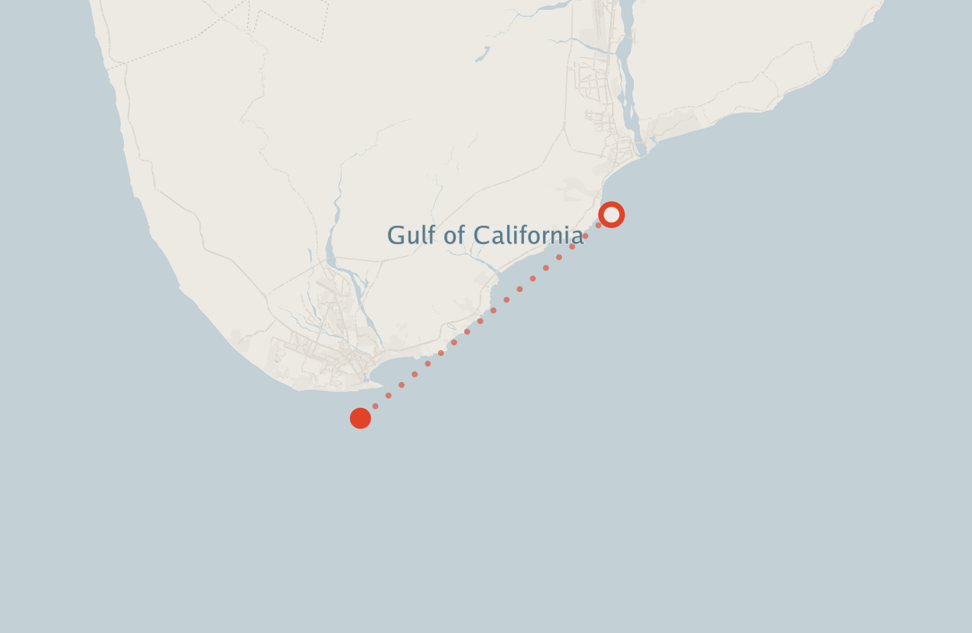 Activity map — real sighting points on an OpenStreetMap basemap