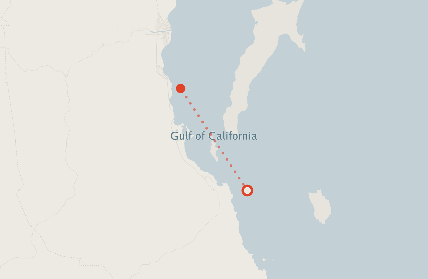 Activity map — real sighting points on an OpenStreetMap basemap