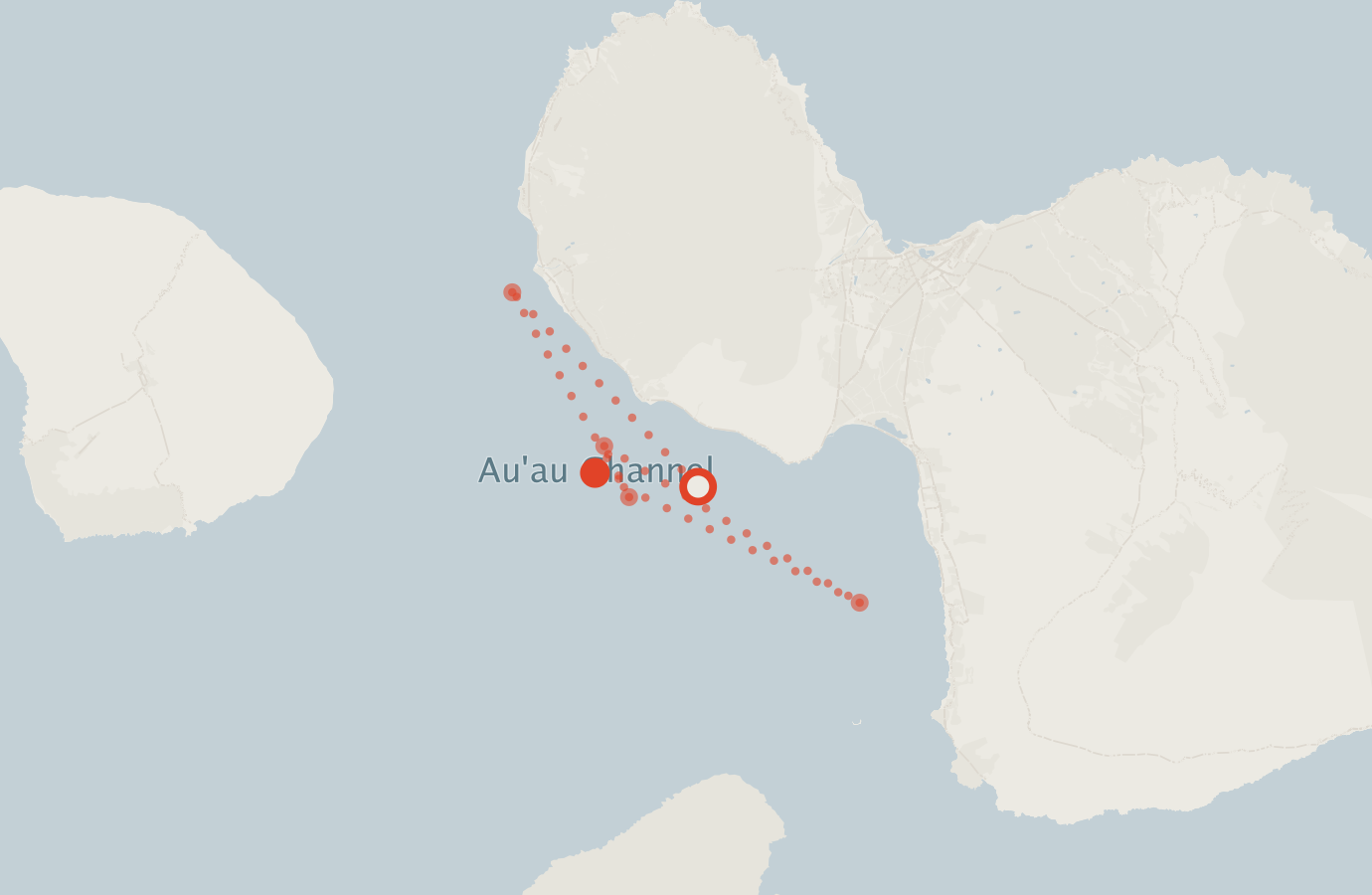 Activity map — real sighting points on an OpenStreetMap basemap