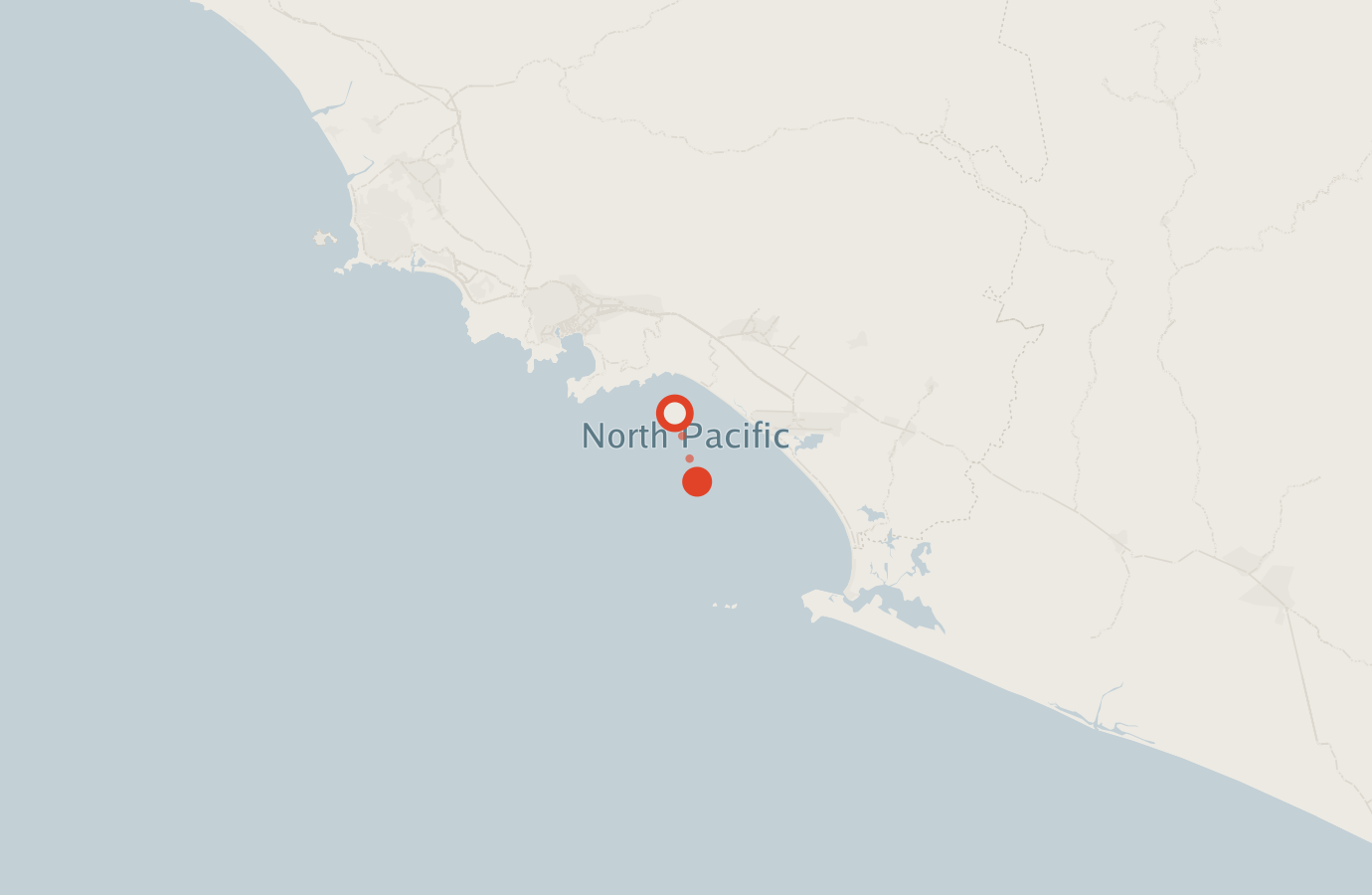 Activity map — real sighting points on an OpenStreetMap basemap