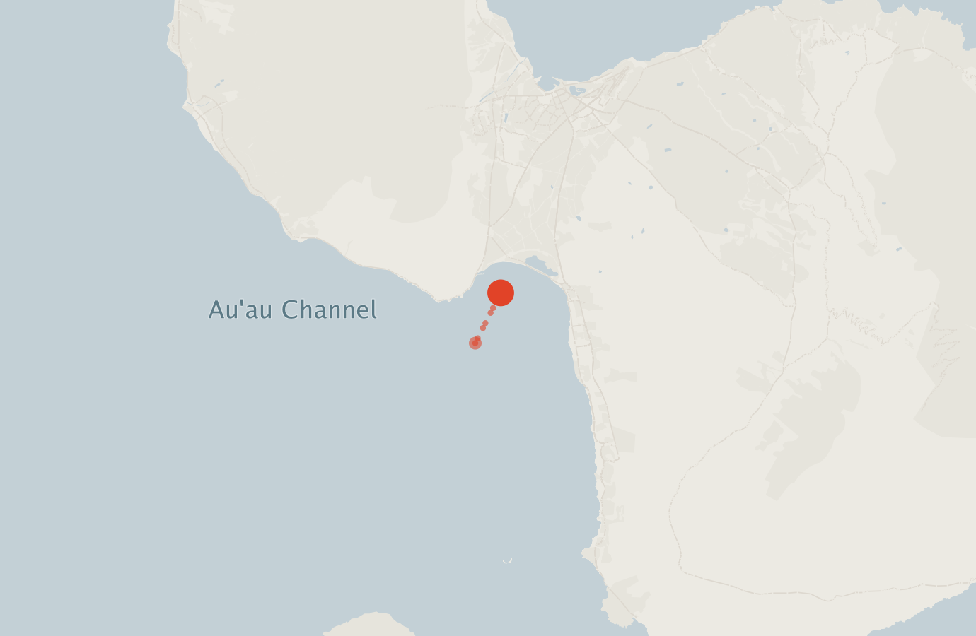 Activity map — real sighting points on an OpenStreetMap basemap